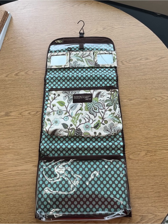 Gigi Hill Handbags - Gigi Hill Hanging Travel Organizer - Aqua Floral